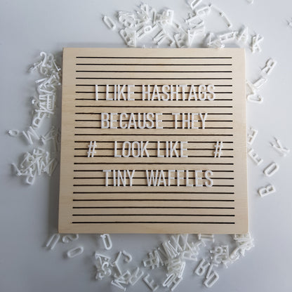 300x300 Natural Letterboard