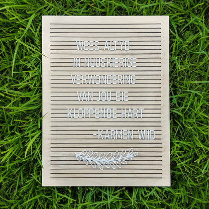 400x300 Natural Letterboard